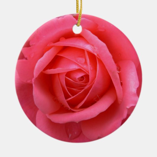 Red Rose Ornament Romantic Roos Decorations (Voorkant)