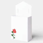 Red Rose Party Favor Bag Bedankdoosjes (Geopend)