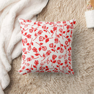 Red Rose Pattern Sierkussen