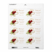 Red Rose Pearls Label (Full Sheet)