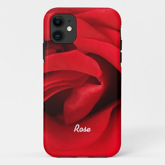 Red Rose Personalized Case-Mate iPhone Case (Achterkant)