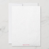 Red Rose Petals et Satin Invitation (Dos)