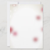 Red Rose Petals Love Heart Wedding Kaart (Achterkant)