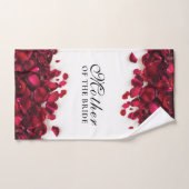Red Rose Petals Mariage Mère de la mariée (Serviette à main)