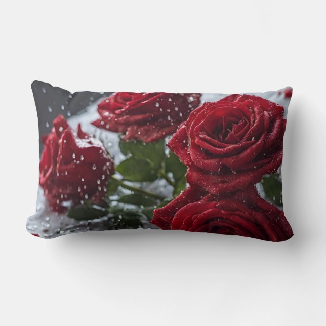 Red Rose Pillow Kussen (Voorkant)