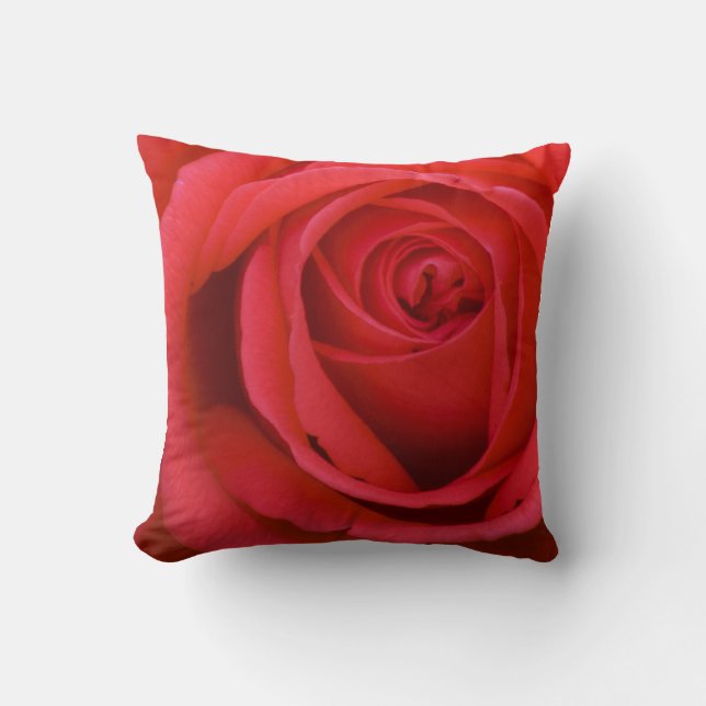 Red Rose Pillow Kussen (Voorkant)