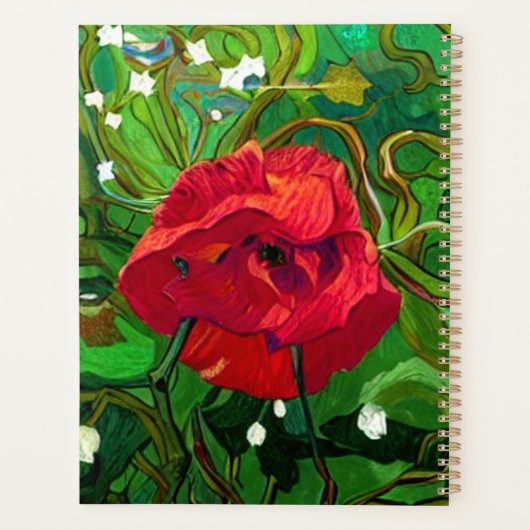 RED ROSE  PLANNER (Achterkant)