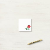 Red Rose Post-it® Notes (Op bureau)