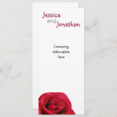 Red Rose-programmakaart Programma (Voorkant / Achterkant)