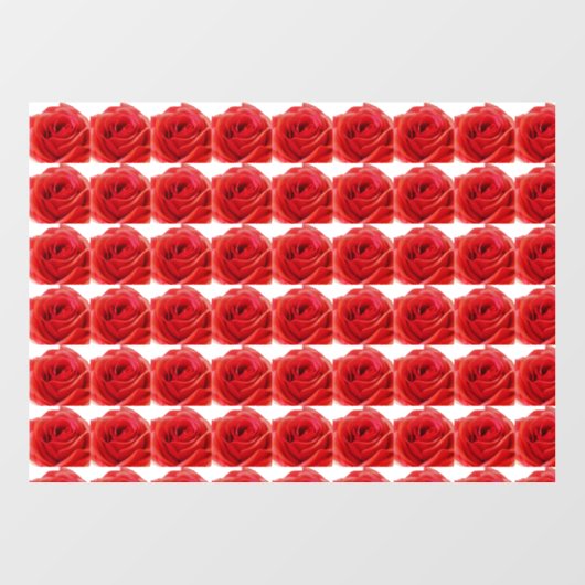 Red Rose Raamsticker (Vel)