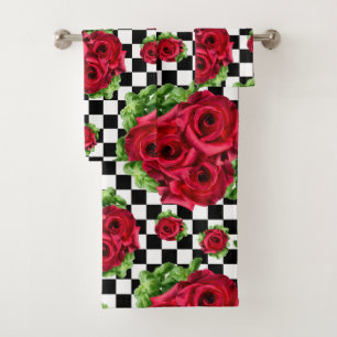Red Rose Rockabilly Check