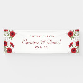 Red Rose Romantic Wedding Spandoek