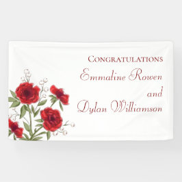 Red Rose Romantic Wedding Spandoek