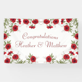 Red Rose Romantic Wedding Spandoek