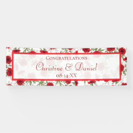 Red Rose Romantic Wedding Spandoek