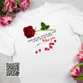 Red Rose Romantische Liefde Valentijnsdag T-shirt