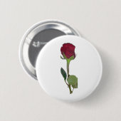 Red Rose Ronde Button 5,7 Cm (Voorkant /achterkant)