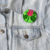 Red Rose Ronde Button 5,7 Cm (In situ)