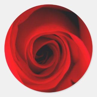 Red Rose Ronde Sticker