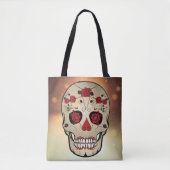 Red Rose Skull Bag - Tas Dag van de dood (Voorkant)