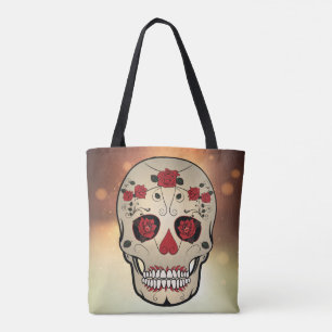 Red Rose Skull Bag - Tas Dag van de dood