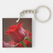 Red Rose Sleutelhanger (Achterkant)