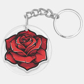 Red Rose Sleutelhanger