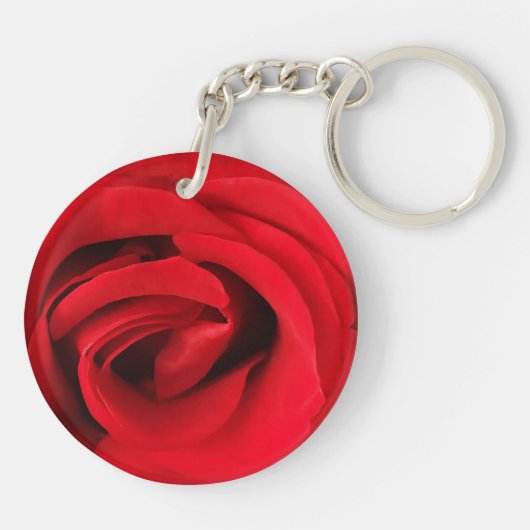Red Rose Sleutelhanger (Achterkant)