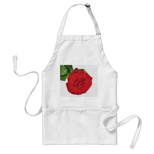 Red Rose Standaard Schort (Voorkant)