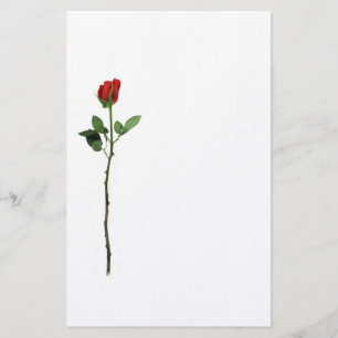 Red Rose Stationery Briefpapier