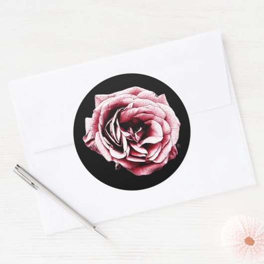 Red Rose - Sticker (Envelop)