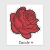 Red Rose. Sticker (Vel)