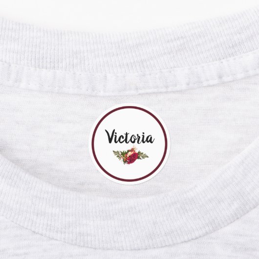 Red Rose Swagger Labels (Aangebracht)