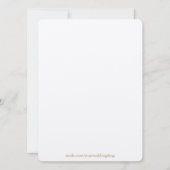 Red Rose Temple Mariage et Invitation de réception (Dos)