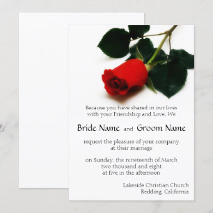 Red Rose Uitnodiging