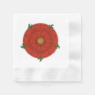 Red Rose van Lancaster Servetten