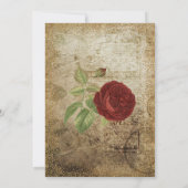 Red Rose Vintage Garden Party | Invitation (Dos)