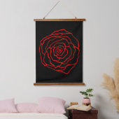 Red Rose Wall Art Tapestry Hangend Wandkleed (Slaapkamer)
