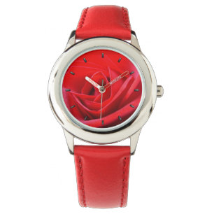 Red Rose Watch Romantic Roos Wrist Watts Horloge