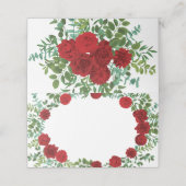 Red Rose Wedding Elegant Classic (Buitenkant ongevouwen)