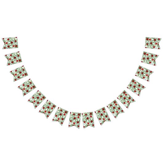 Red Rose Wedding Elegant Classic Vlaggetjes (Alle)