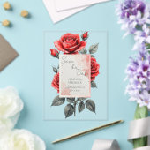 Red Rose Wedding Invitation (Insitu (Mariage))