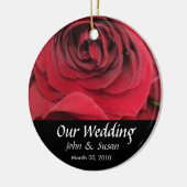 Red Rose Wedding Ornament (Links)
