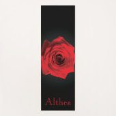 Red Rose Yoga Mat – Healing & Inner Strength (Voorkant)
