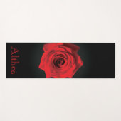 Red Rose Yoga Mat – Healing & Inner Strength (Voorkant (horizontaal))