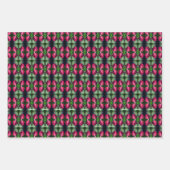 Red Rosebud Bending Abstract gepersonaliseerd Inpakpapier Vel (Voorkant 2)