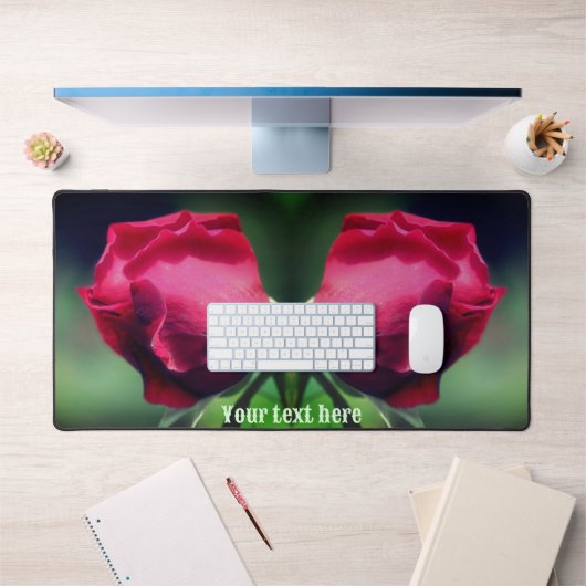 Red Rosebud Bending Flower Personated Bureaumat (Kantoor 1)