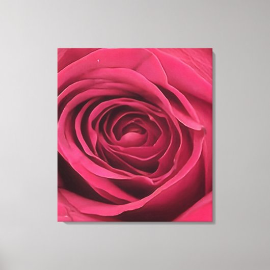 Red Rosebud Canvas Afdruk (Voorkant)