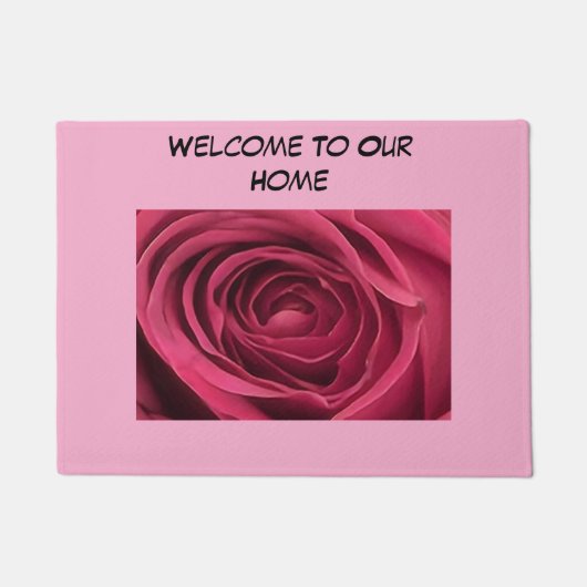 Red Rosebud Deurmat (Voorkant)