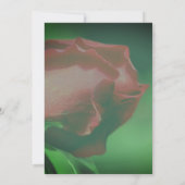 Red Rosebud Floral Wedding  Save The Date (Achterkant)